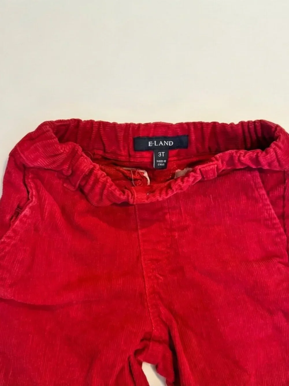 E-Land Kids Red Corduroy Pants Toddler 3T